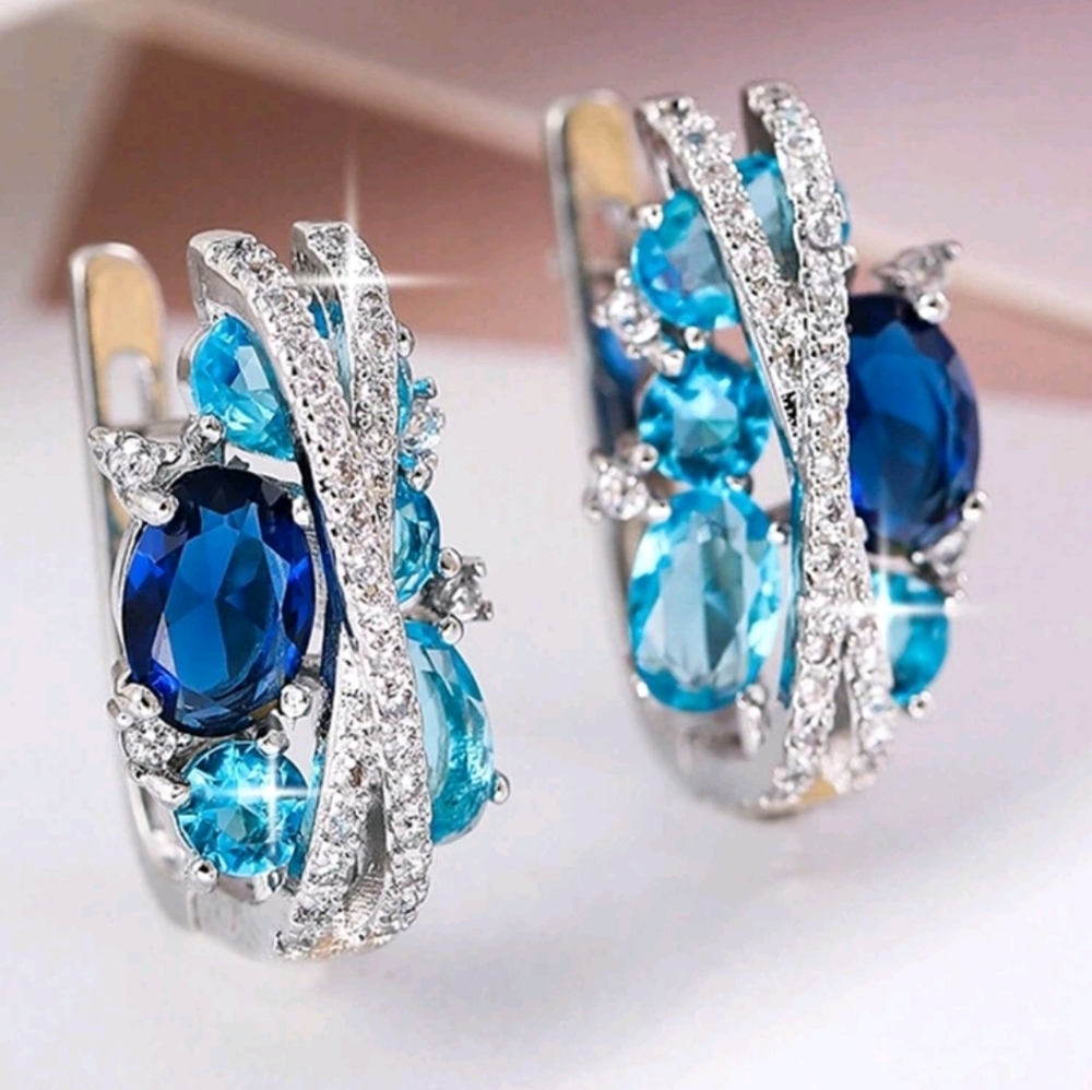 Clip Cubic Zirconia earrings